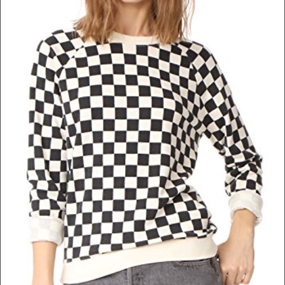 Levi’s Crew Neck Checkered Sweatshirt